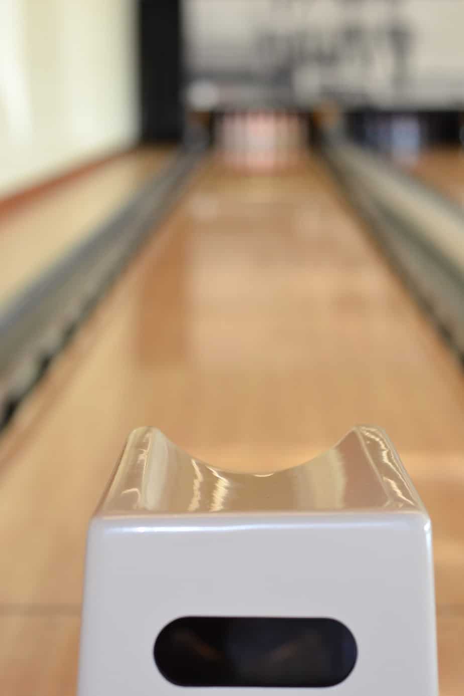 Pinstripes bowling alley, Mom & Tots bowling. 