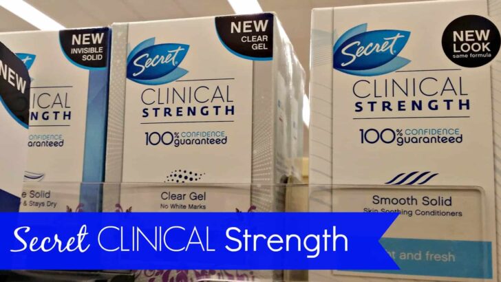 Stress STINKS – Secret Clinical Strength Deodorant $25 Walmart #Giveaway