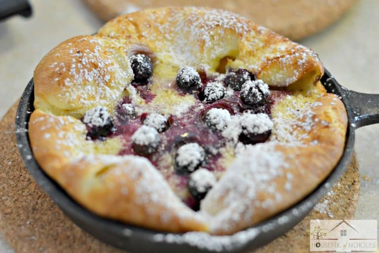 Blueberry Dutch Baby Pancakes