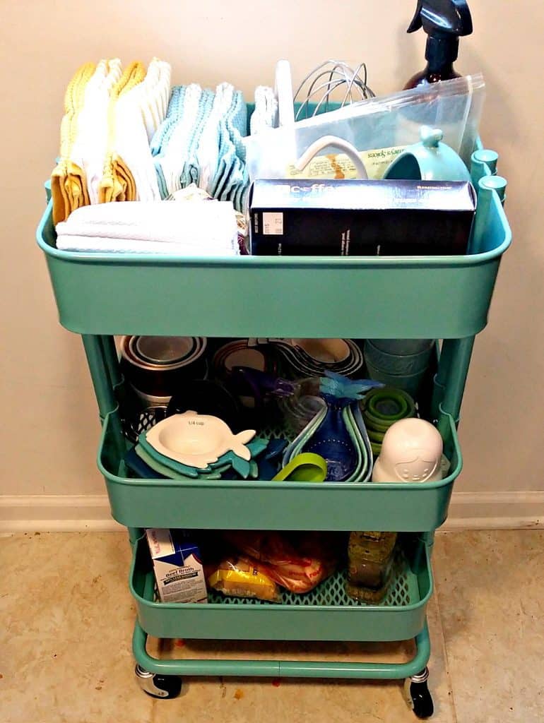 IKEA Teal Raskog Cart 