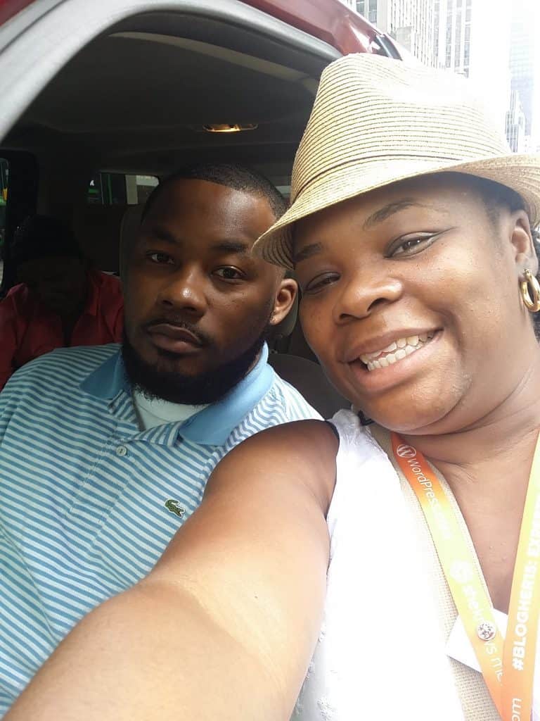 My brother and I on 6th Avenue in NYC 