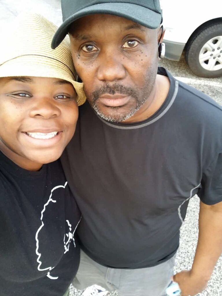 My dad and I on our roadtrip to NYC