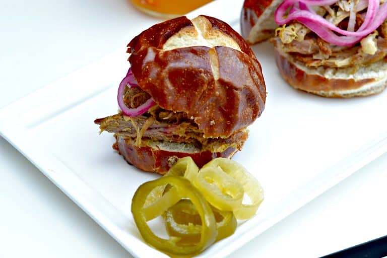 Carolina Pulled Pork Sandwiches with Vinegar Based Slaw