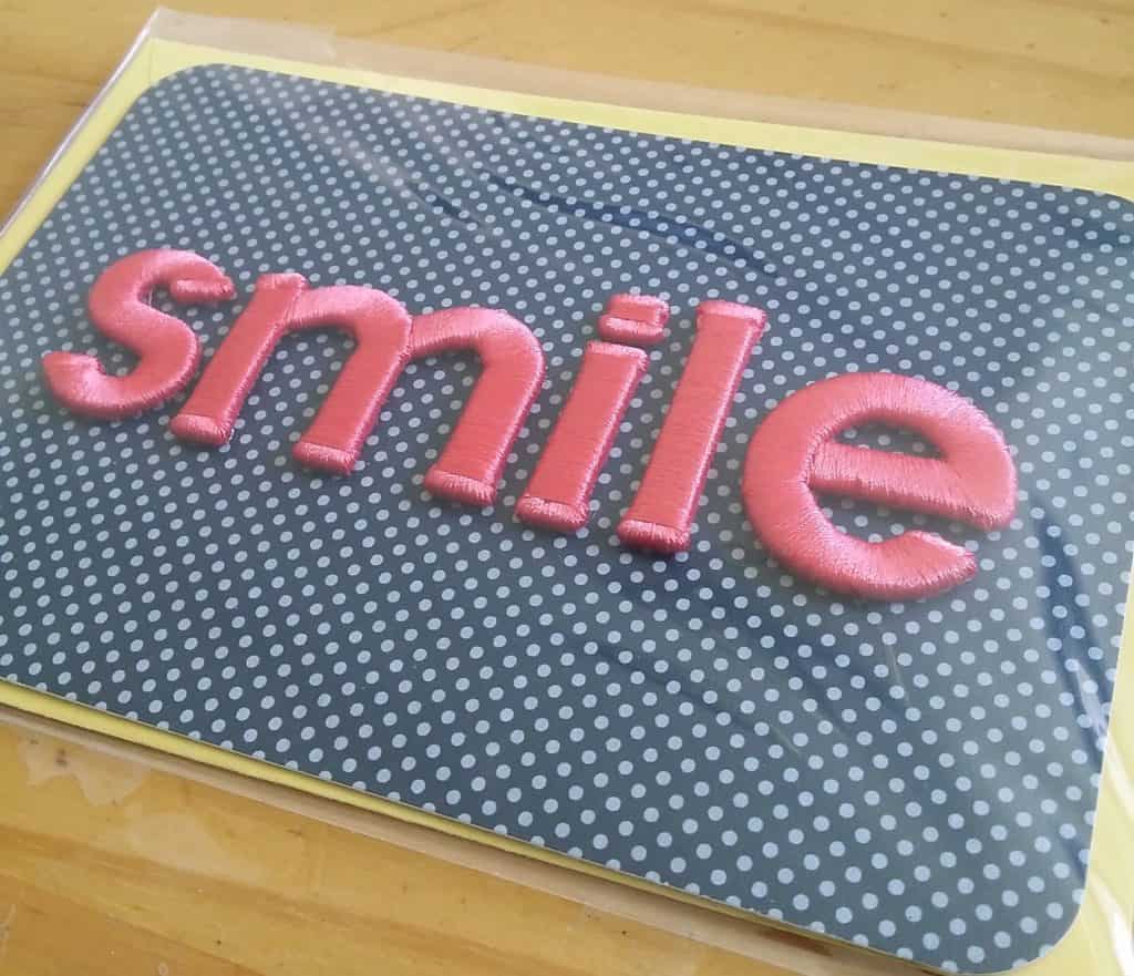 Smile notecard 