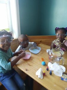 Enjoying homemade GAK