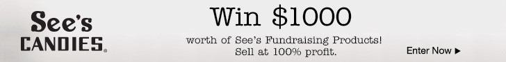 Win $1000 worth of See's Fundraising Product 