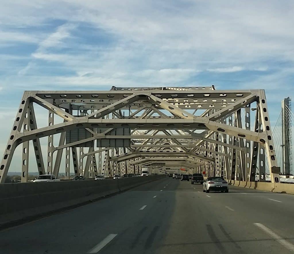 Bridge out of Louisville, Kentucky