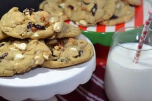 Nutty White Chocolate Cranberry Cookies