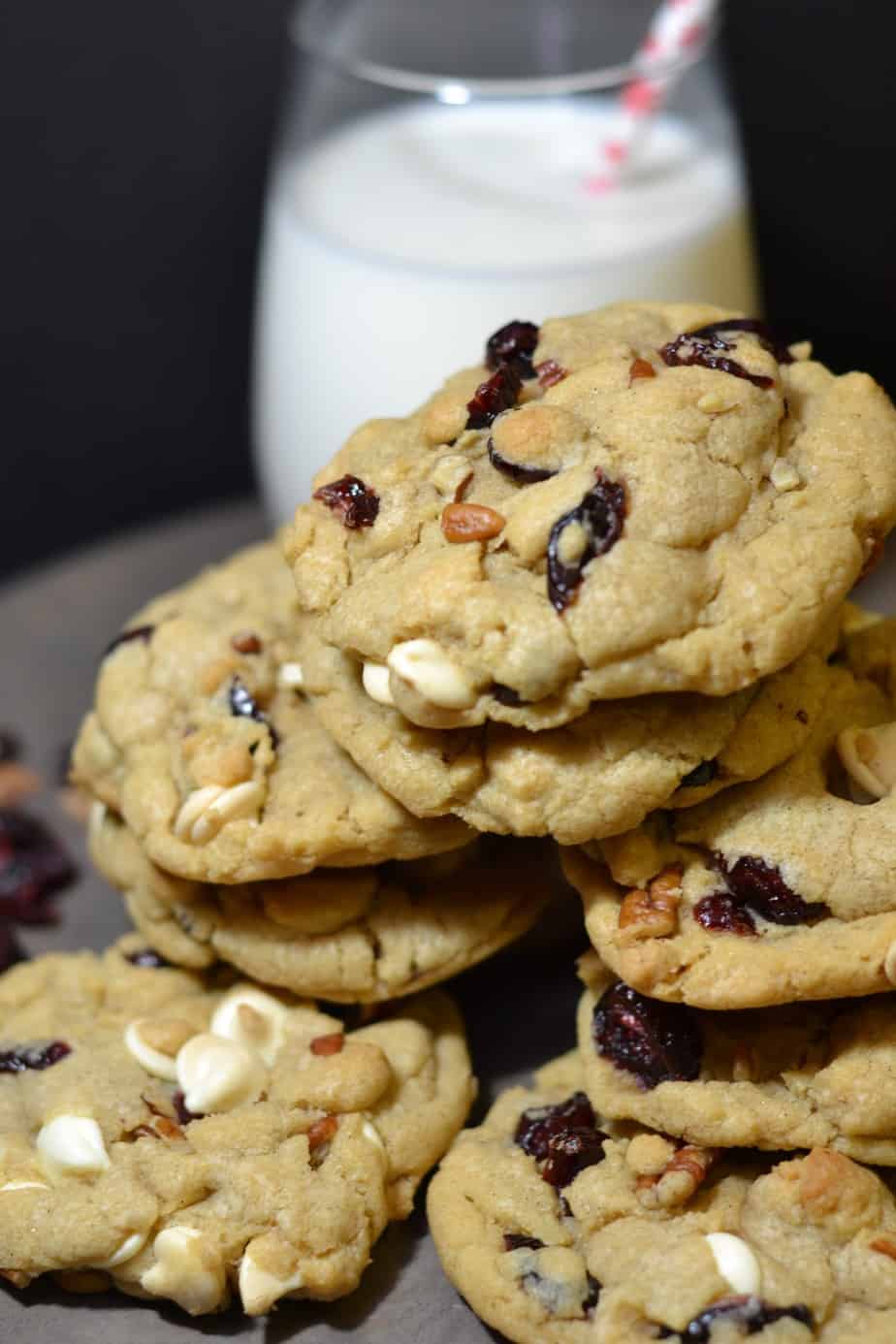 Nutty White Chocolate Cranberry Cookies