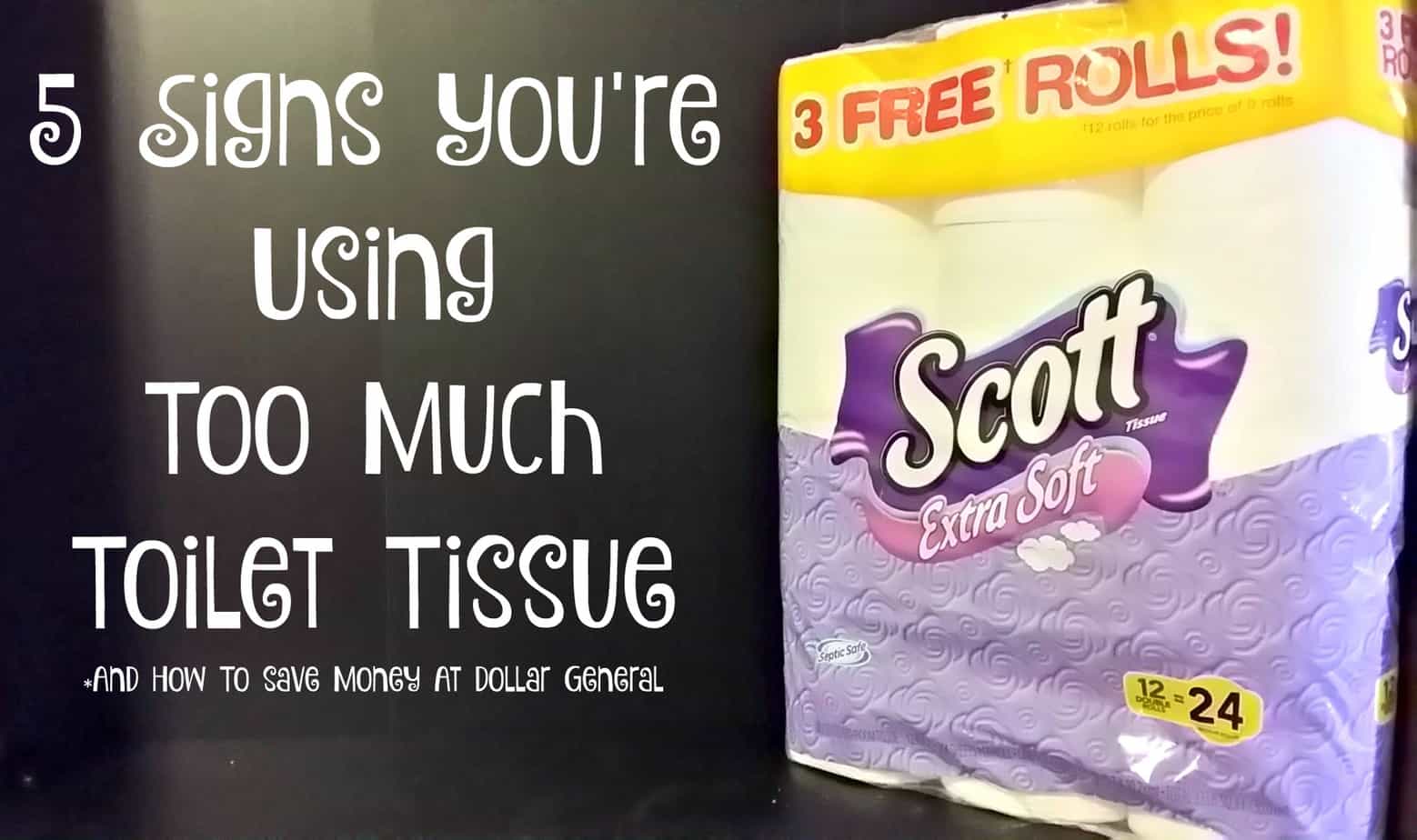 5 Signs You're Using too Much Toilet TIssue