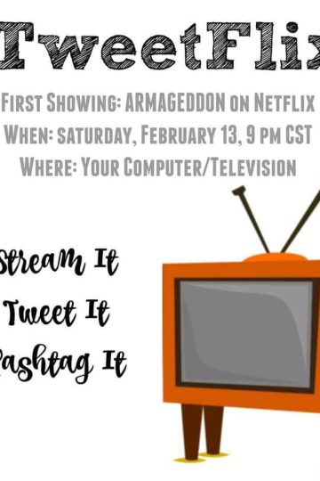 February's #TweetFlix Movie is Armageddon! Join Houseful of Nicholes and The Peanuts Gang on 2/13 at 9 pm CST as we livetweet the movie!