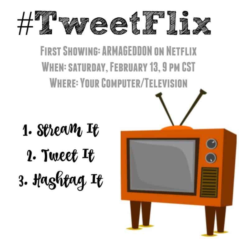 February's #TweetFlix Movie is Armageddon! Join Houseful of Nicholes and The Peanuts Gang on 2/13 at 9 pm CST as we livetweet the movie!