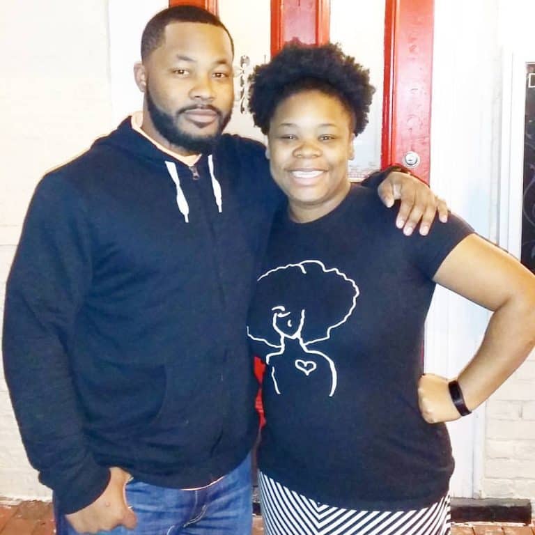 Natasha Nicholes and her brother in DC