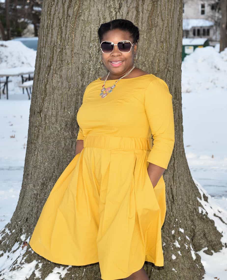 eShakti Poplin Dress