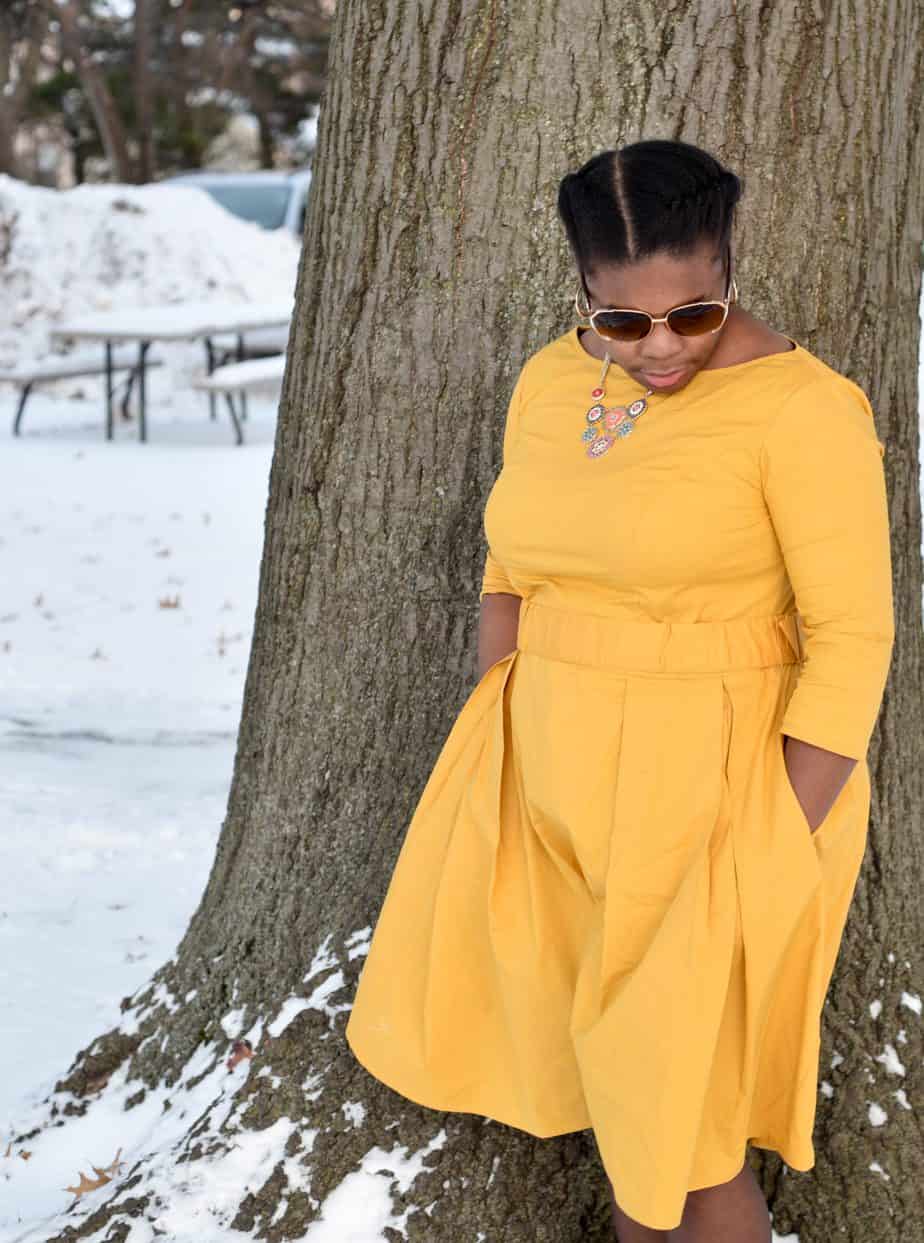 eShakti Poplin Dress