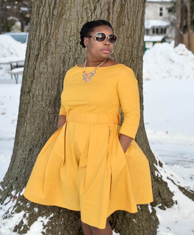 eShakti Poplin Dress