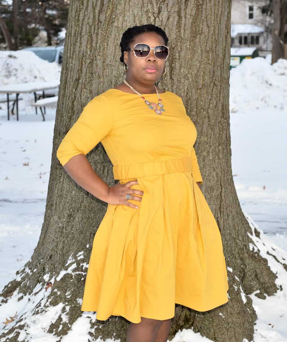 eShakti Poplin Dress