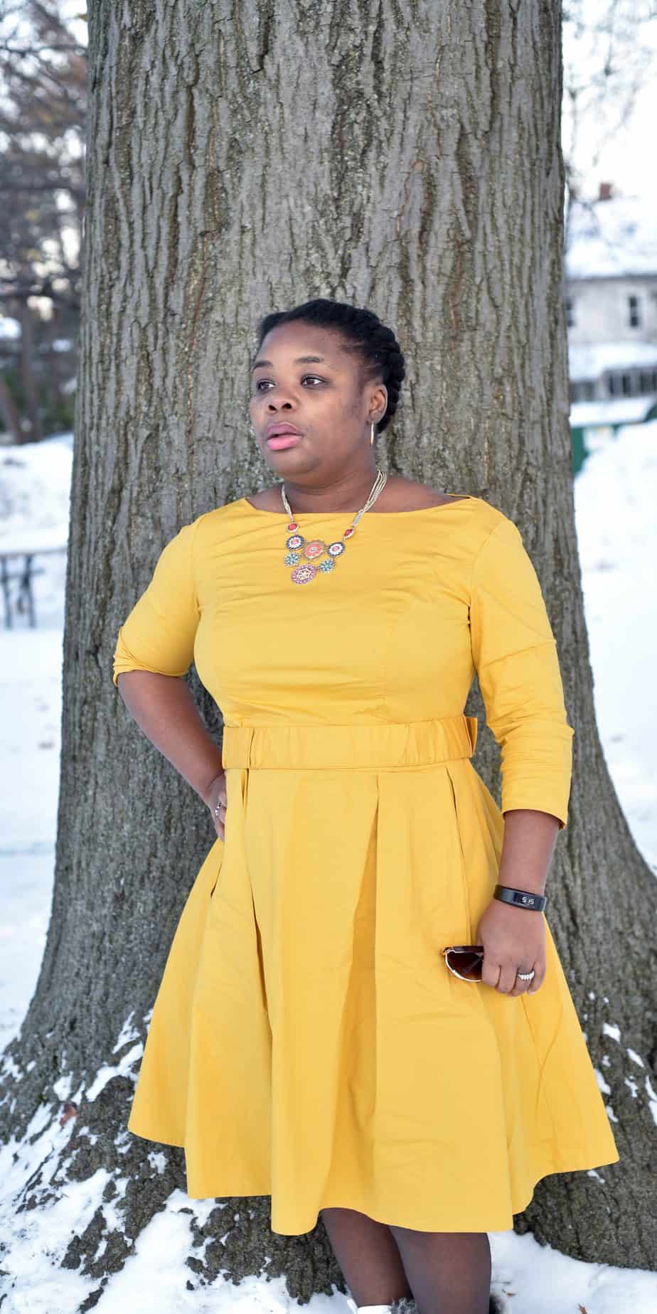 eShakti Poplin Dress