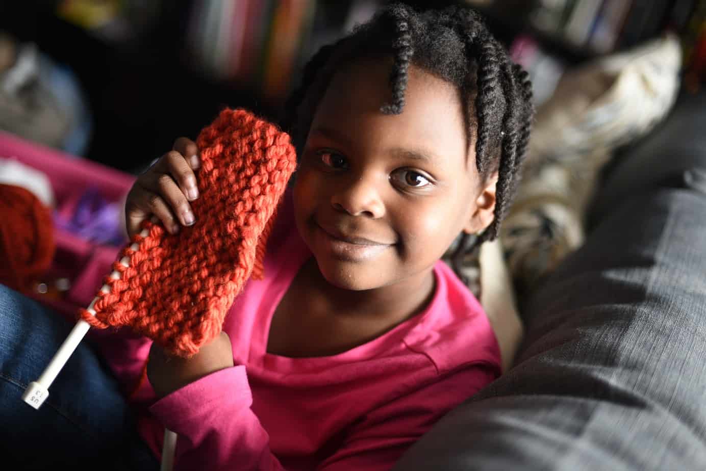 Learning to Knit with JoAnn Stores 