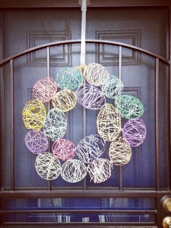 Make This Easter Egg Wreath Just In Time for Easter