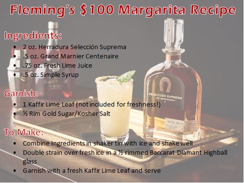Fleming's $100 Margarita