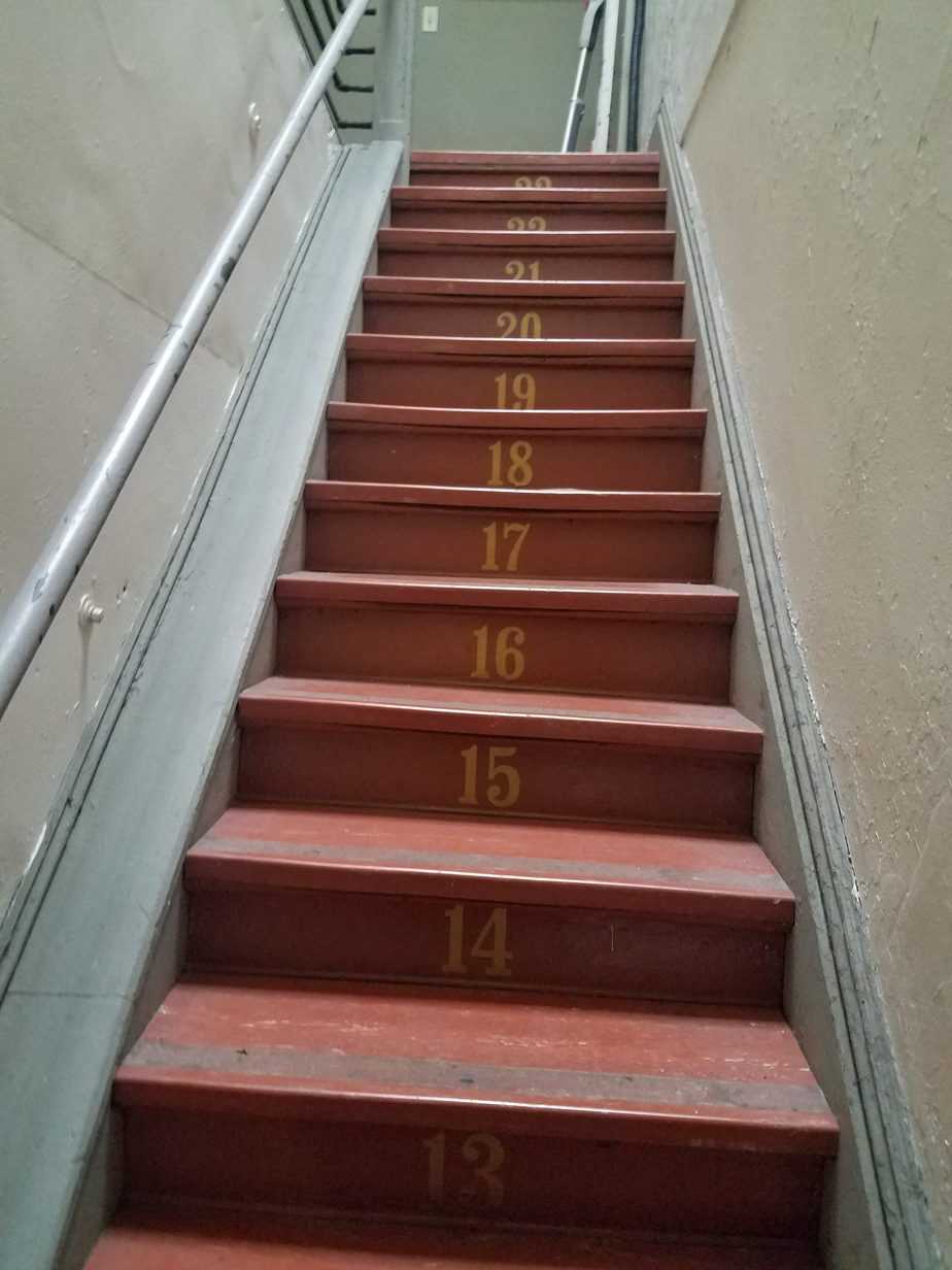 Numbered staircases