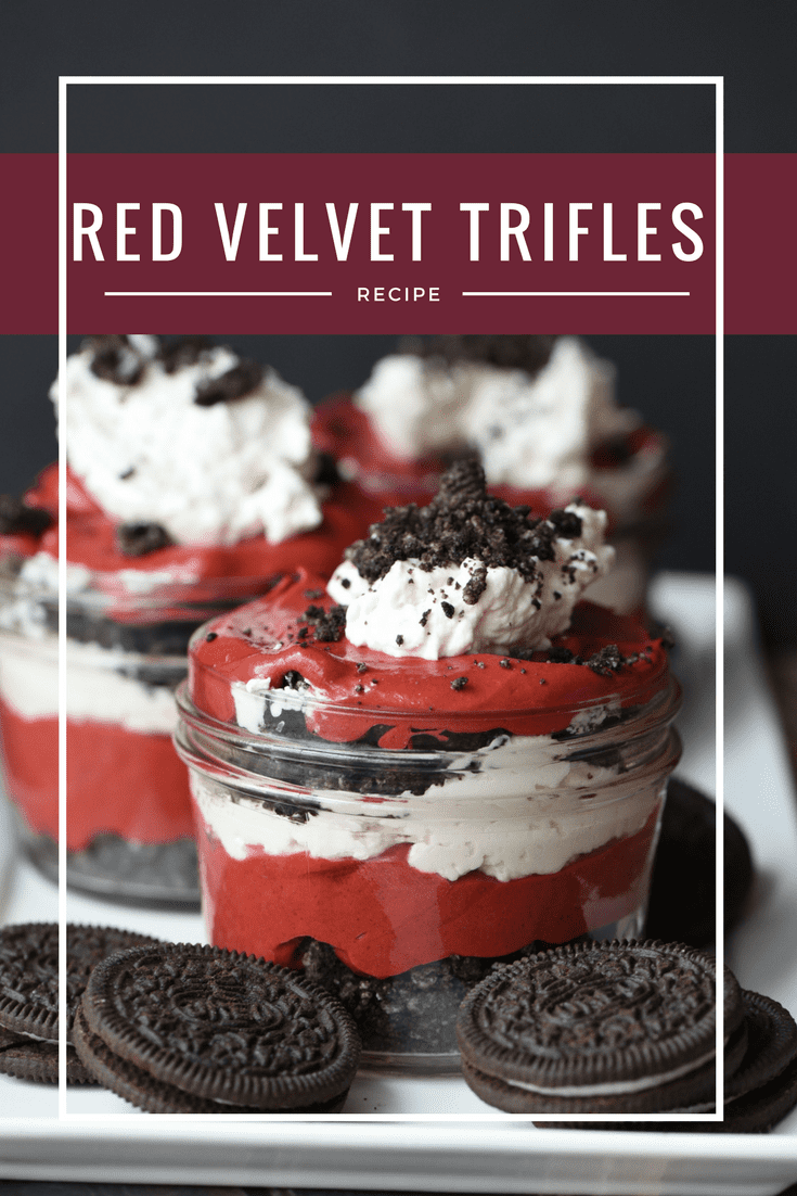 Red Velvet Cheesecake Trifles 