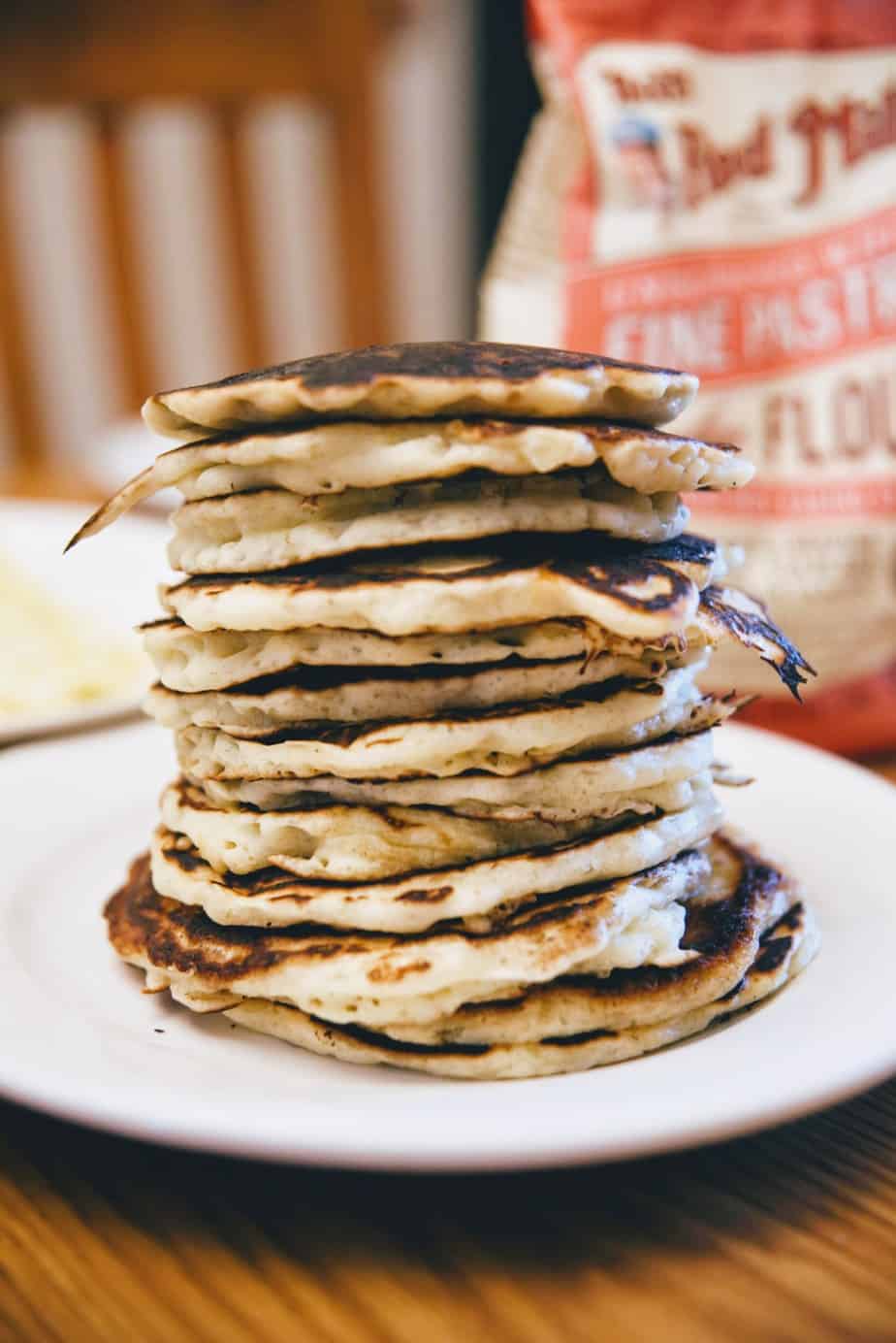 Have pancakes whenever you want with this homemade pancake mix. This mix serves up pancakes light and fluffy and perfect for Saturday morning breakfast.