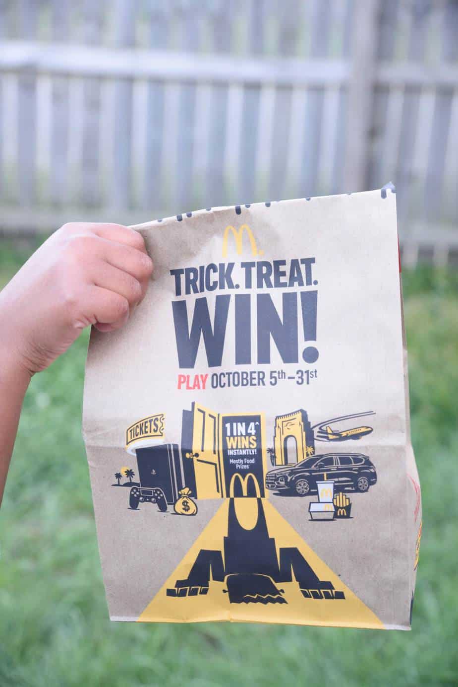 From October 5 - 31, play Trick. Treat. Win! at your local McDonald's to win prizes instantly!