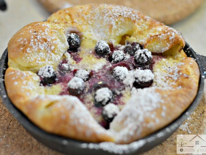 Blueberry Dutch Baby Pancakes
