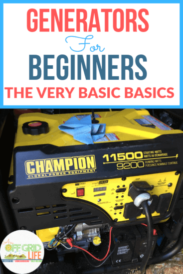 Homestead Blog Hop Feature - Generators-for-Beginners