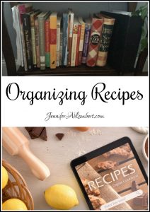 Homestead Blog Hop Feature-Organizing Recipes