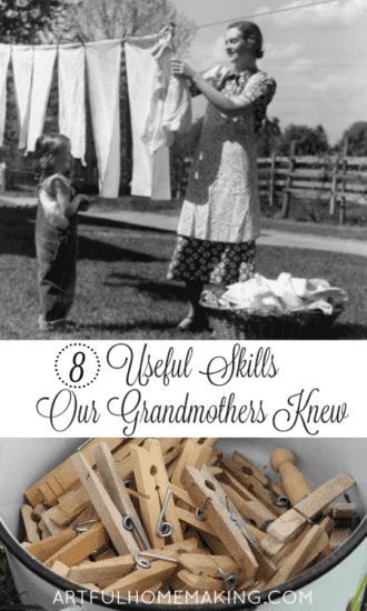 Hometead Blog Hop Feature - 8 Useful Homemaking Skills Our Grandmothers Knew
