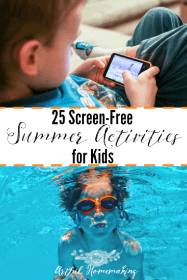 Homestead Blog Hop - screen-free summer activities