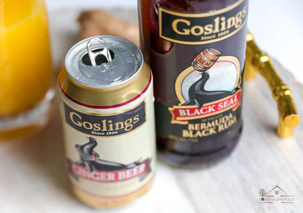 Dark and Stormy cocktail