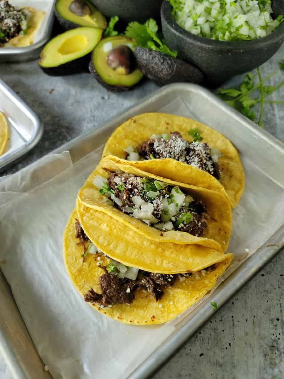 Beef Cheek Barbacoa Tacos