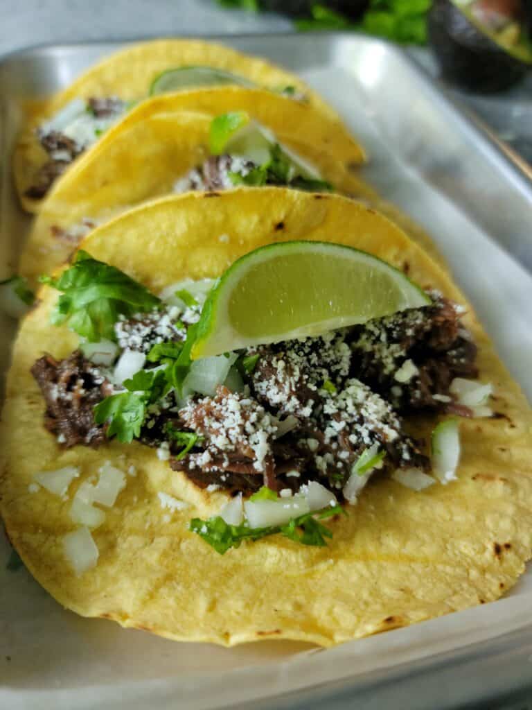 Beef Cheek Barbacoa Tacos
