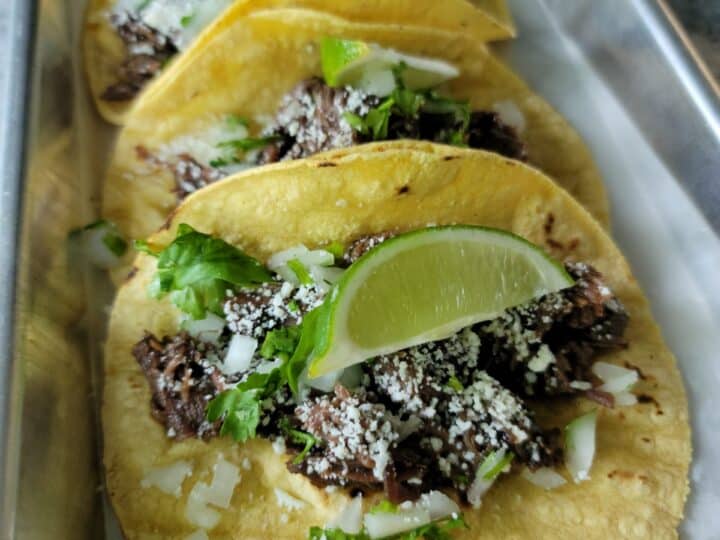 Beef Cheek Barbacoa Tacos