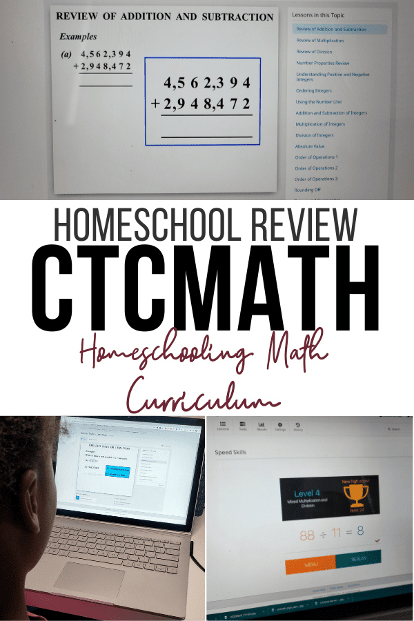 CTCMath Curriculum Review