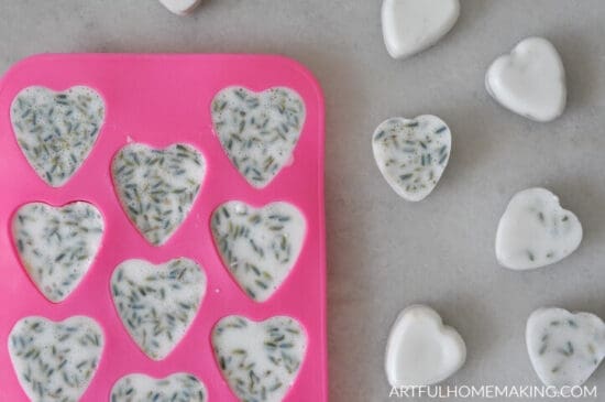 Homestead Blog Hop Feature - easy-goat-milk-soap-hearts