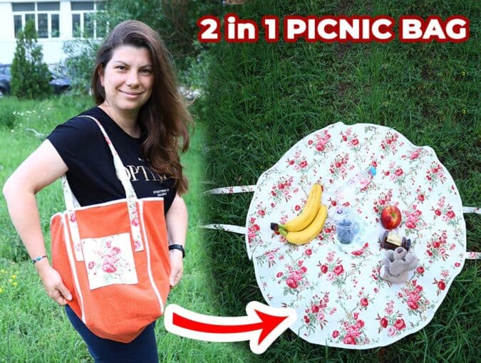 Homestead Blog Hop Feature - 2 in 1 Bag Transformable Into Tablecloth