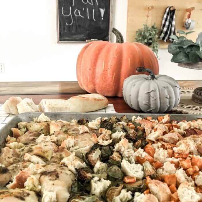 Homestead Blog Hop Feature - Easy Fall Sheet Pan Dinner