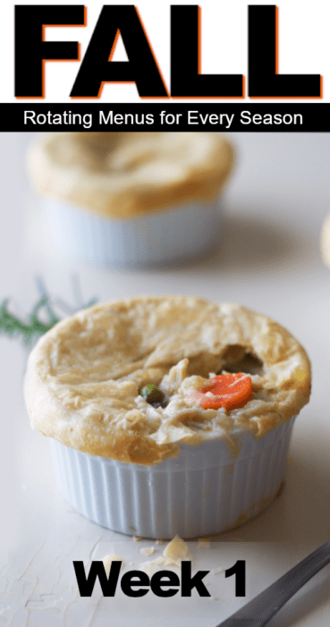 Homestead Blog Hop Feature - Easy Meal Plan: Week 1 of Our Rotating Fall Menus