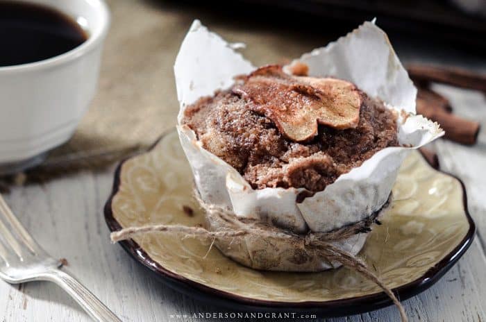 Homestead Blog Hop Feature - Rustic Apple Muffins with Crumb Top