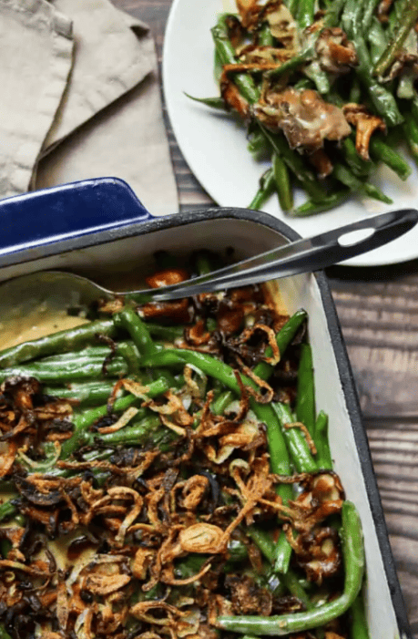 Homestead Blog Hop Feature - Green Bean and Chanterelle Mushroom Casserole