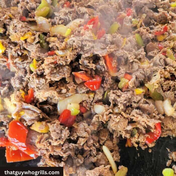 Homestead Blog Hop Feature - Blackstone Philly Cheesesteak Recipe