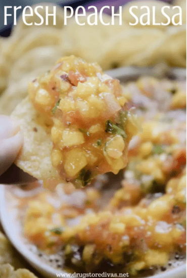 Homestead Blog Hop Feaure - fresh peach salsa