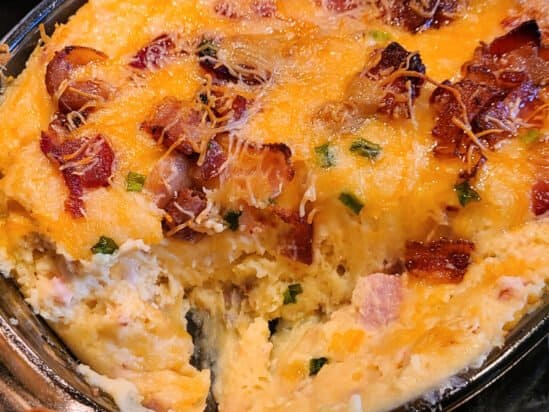 Homestead Blog Hop Feature - Smoked Loaded Cheesy Potatoes Recipe