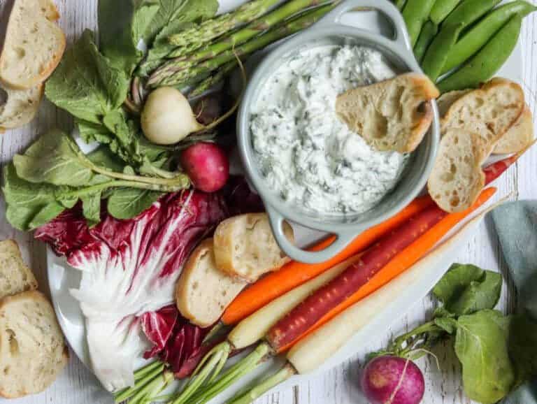 Homestead Blog Hop Feature - Spring Crudite Platter