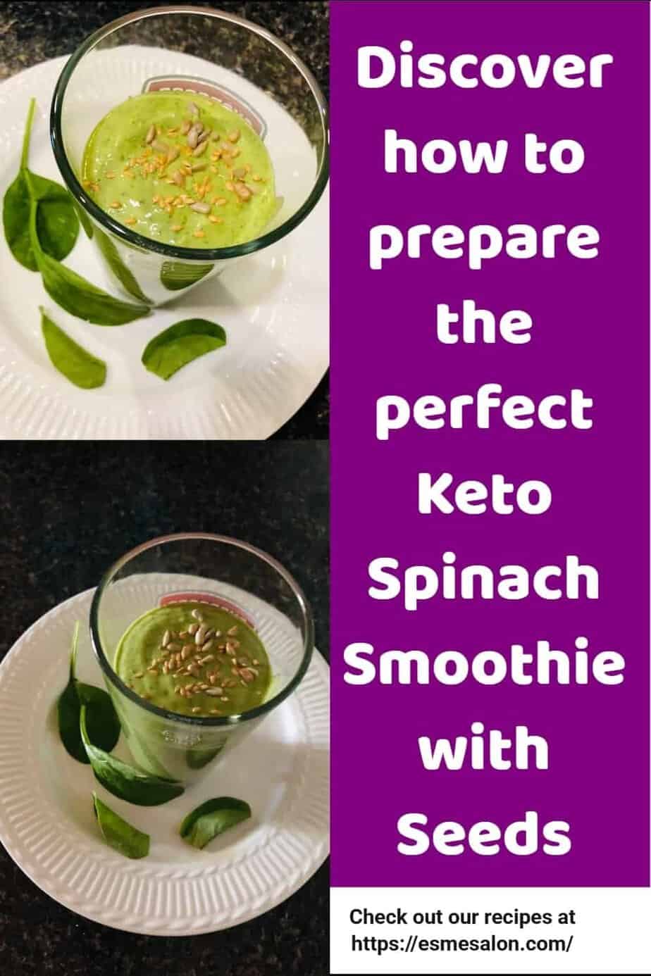 Homestead Blog Hop Feature - Keto Spinach Smoothie with Seeds